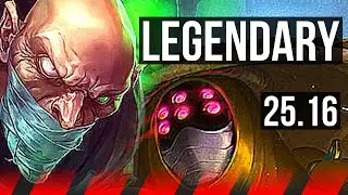 SINGED vs JAX (TOP) | 8/0/14, 1100+ games, Legendary | KR Master | 25.16