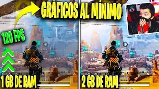 APEX LEGENDS MOBILE SIN LAG y GRAFICOS AL MINIMO!! LA MEJOR CONFIGURACION 1GB y 2GB RAM ANDROID iOS