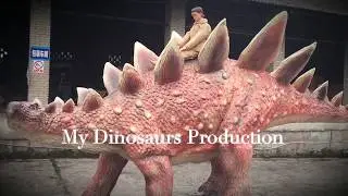 Fiberglass Dinosaur Stegosaurus Sculpture