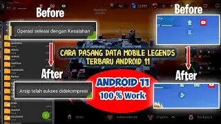Cara pasang data mobile legends lite - di android 11 terbaru - 100% work