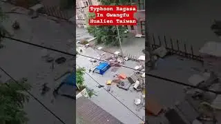 As of now Typhoon Ragasa in Gwangfu Hualien Taiwan. #typhoon #flood #taiwan