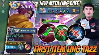 AKU MENCOBA FIRST ITEM LING DARI EVOS TAZZ !! LING BAKAL JADI META KARNA INI? MLBB