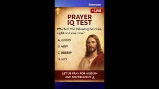 PRAYER IQ TEST | Test Your Wisdom & Pray for Divine Understanding | LIVE