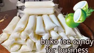 HOW TO MAKE VERY CREAMY BUKO ICE CANDY| EASY BUKO ICE CANDY FOR BUSINESS| Ignesa's Kitchen