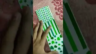 || how to make pattern paper || green (💚) || journal paper || design paper || DIY #journal #viral