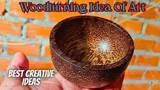 Very Nice Palm Bowl Turning of Wood Art for Today