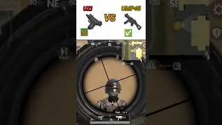 UZI ❌ VS UMP45✅ Damage Comparison||#uzi #ump45 #bgmi #gaming #axomgamer #shorts