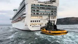 A TUG CREW VIEW OF CRUISE SHIPS SAILING INTO SYDNEY HARBOUR