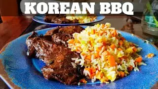 Carne Asada Estilo Coreano en parrilla a gas [KOREAN BBQ] [Carne Marinada] | William Priets