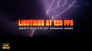 Best Bolts of Spring 2025 with REAL Thunderstorm Audio