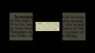 Notuma: Encyclopedia of Freemasonry By Albert G. Mackey
