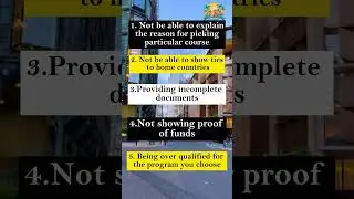 Reasons for student visa being rejected in Canada 🇨🇦 #shorts  #internationalstudents  #canadavisa