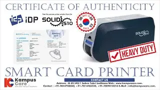 Jewelry Authenticity Smart Card Printer | Security Watermark | IDP Solid 510D | Kampus Care