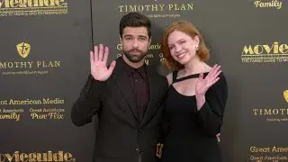 Markian Tarasiuk and Scarlet Hunter on the red carpet at the 33rd annual Movieguide Awards