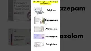&ldquo;Top 5 Sleeping Tablets &ndash; Use Only If Prescribed 😴&rdquo; #shorts #youtubeshorts #sleepmedicine