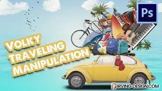 Volky Traveling Photoshop Manipulation Tutorial (FREE PSD FILE)
