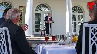 Trump participates in a luncheon at the White House Rose Garden | Telemundo English