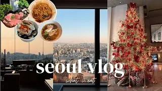 Видеоблог о Сеуле 🇰🇷 - что я ем в Корее, еда на вынос, рождественский рынок, завтрак в отеле, пут...