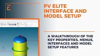 Настройка интерфейса и модели PV Elite