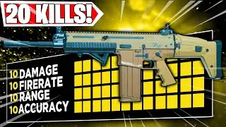20 Kills USING THE MAX DAMAGE SCAR BEST CLASS SETUP For Warzone 🤯  (Cold War Warzone)