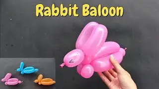 How to make rabbit balloon. how to make balloon animals. balloon animals for beginners. new model