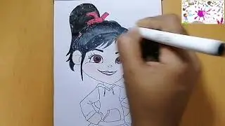 How to draw vanellope | wreck-It ralph | Art book