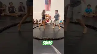 Sumo Rules. Can&rsquo;t grab the clothes, Knees can&rsquo;t hit ground and need to stay in the ring. #bjj #kids