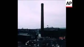 SYND 15 1 78 INCINERATOR CHIMNEY DEMOLISHED BY A CONTROLLED EXPLOSION