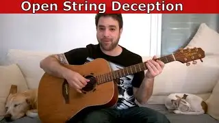 Tricky Guitar Lick #2 - Open String Deception - Lesson w/ TAB