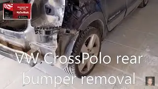 VW CrossPolo  rear bumper removal