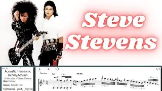 Steve Stevens (Billy Idol, Michael Jackson, Vince Neil) - KILLER Harmonic minor lick