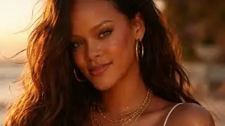 Rihana-She smile like she is ok