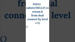 Interview questions Print HELLO line wise.  #oracledatabase #sql #trending #interview #sql