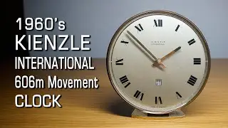 1960 독일 키엔즐레 오토매틱 탁상시계 수리(KIENZLE International 606m Movement Date Clock repair)