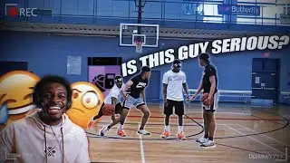 HE said I had to FOUL to BEAT HIM!! | 1V1 VS D2 Athlete Reaction