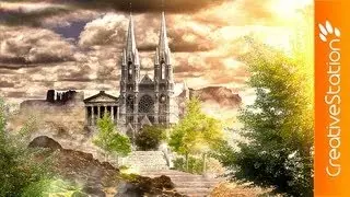 Eglise R&eacute;form&eacute;s Marseille - Speed art ( #Photoshop CS5 ) | CreativeStation