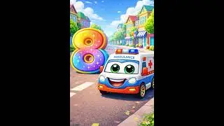 Counting 7 & 8 with Cars 🚙 | Fun Numbers for Kids | Shorts