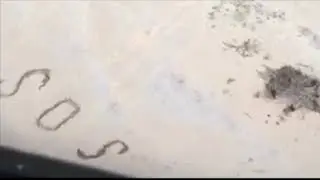 SOS Written In Sand Saves Men Stranded On Desert Island