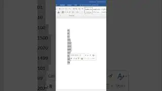 How to Arrange Numbers in Ascending Order - Ms Word #ytshorts #msword