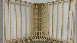 Day 1 Studio Lay out and framing Cyclorama Wall Design/#construction #workers #life