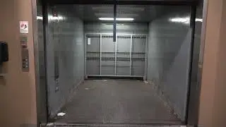 Fantastic Sounding Motor! Kone? Hydraulic Freight Elevator at NRG Center in Houston, TX.