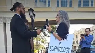 Protesting the World Headquarters of Scientology with TOM CRUISE!!