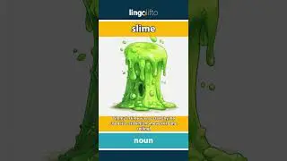 🇬🇧 Slime Meaning : Flash Card : Learn English Vocabulary