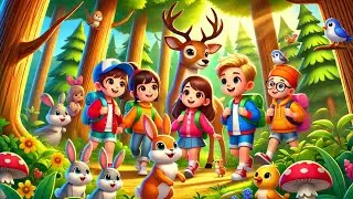 Forest Adventure Song for Kids | Meet the Animals and Explore Nature