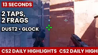 Two Taps, Two Bodies &ndash; Glock Pistol Round Precision | Dust2 | Highlights CS2