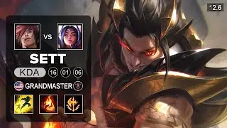 Sett Top vs Irelia - NA Grandmaster - Season 12 Patch 12.6