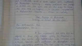 How to write news story in detail information.