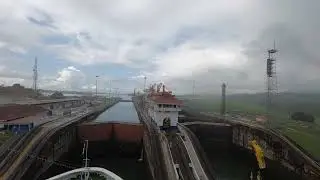 Passing Through The Gatun Locks Panama Canal