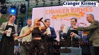 Eröffnungsfeier Cranger Kirmes 2023 mit Stargast Michelle