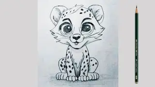 Realistic Animal Drawing | Step by Step Pencil Sketch 🐾